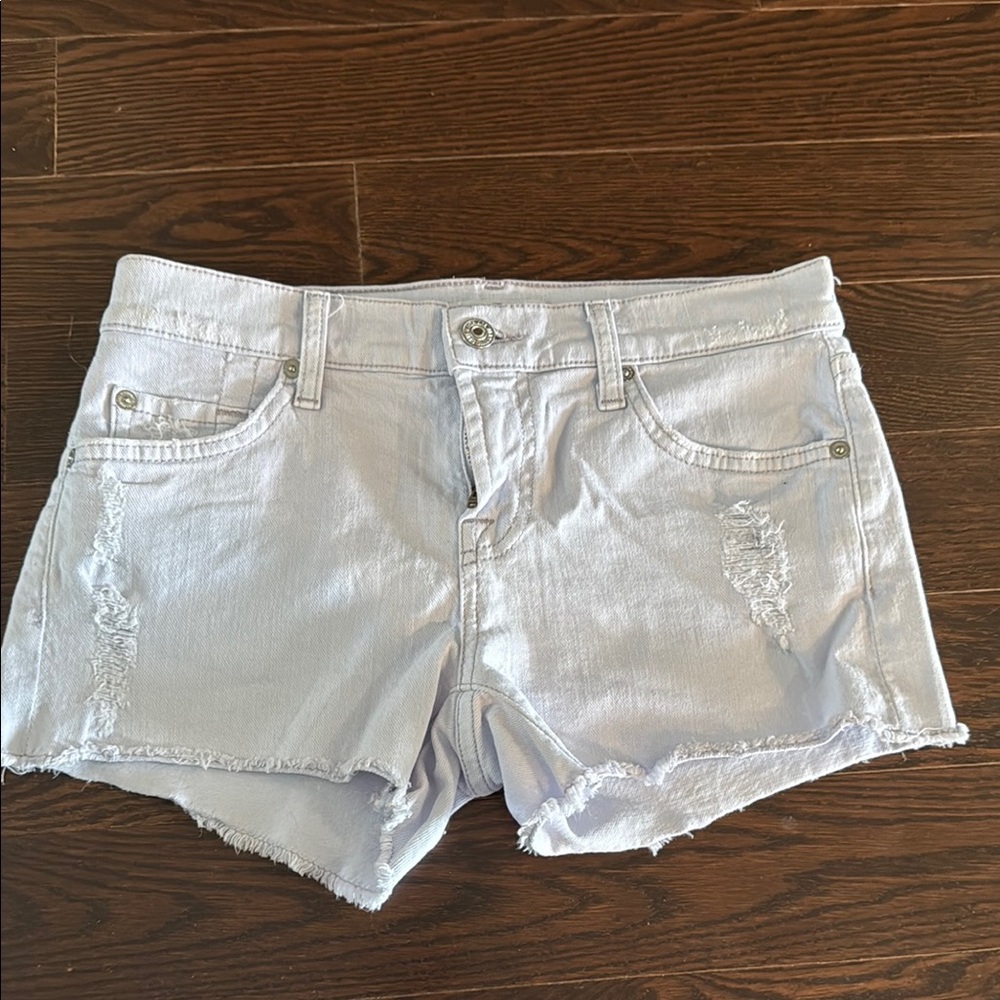 7 For All Mankind Light Wash Jean Shorts